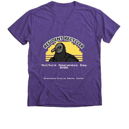 Resident Recycler, a Purple Rush Premium V-Neck Tee