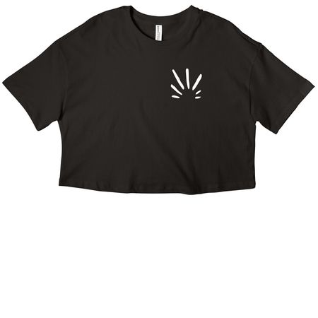Lounge Tops&nbsp;, a Black Women?s Cropped Cotton Tee