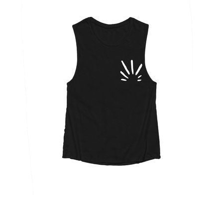 Lounge Tops&nbsp;, a Black Women's Muscle Tank