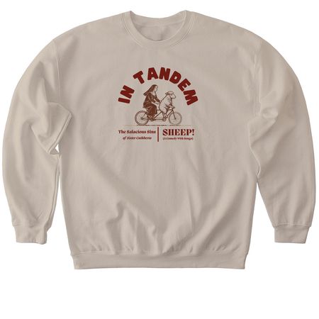 Sheep & Sins Merch, a Sand Softstyle Crewneck Sweatshirt