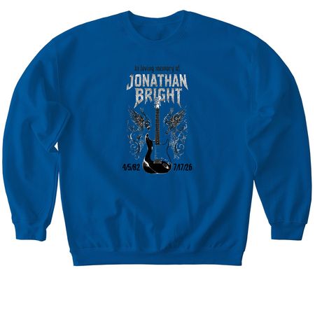 JB Memorial Tee, a Royal Softstyle Crewneck Sweatshirt