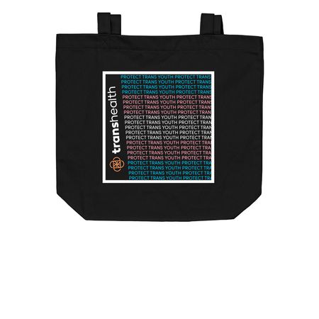 Tote Bags - PTYW, a Black Organic Cotton Tote Bag