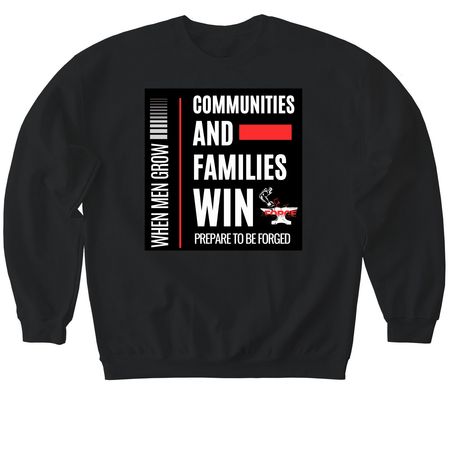 The Forge Families Shirts, a Black Softstyle Crewneck Sweatshirt