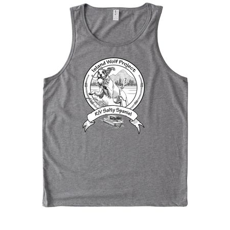 Island Wolf Project, a Aluminum Grey Allmade Eco Triblend Tank