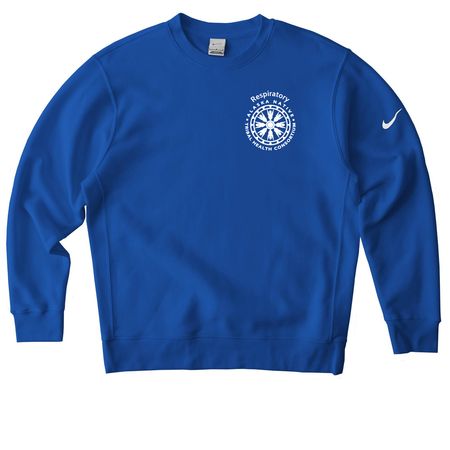 RT Active Wear Lungs, a Game Royal Nike Club Fleece Crewneck Sweatshirt