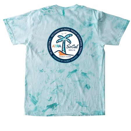 SoCal Tie Dye, a Sea Glass Comfort Colors Colorblast Tee (back-view)