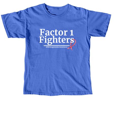 Factor 1 Fighters, a Flo Blue Comfort Colors Unisex Tee
