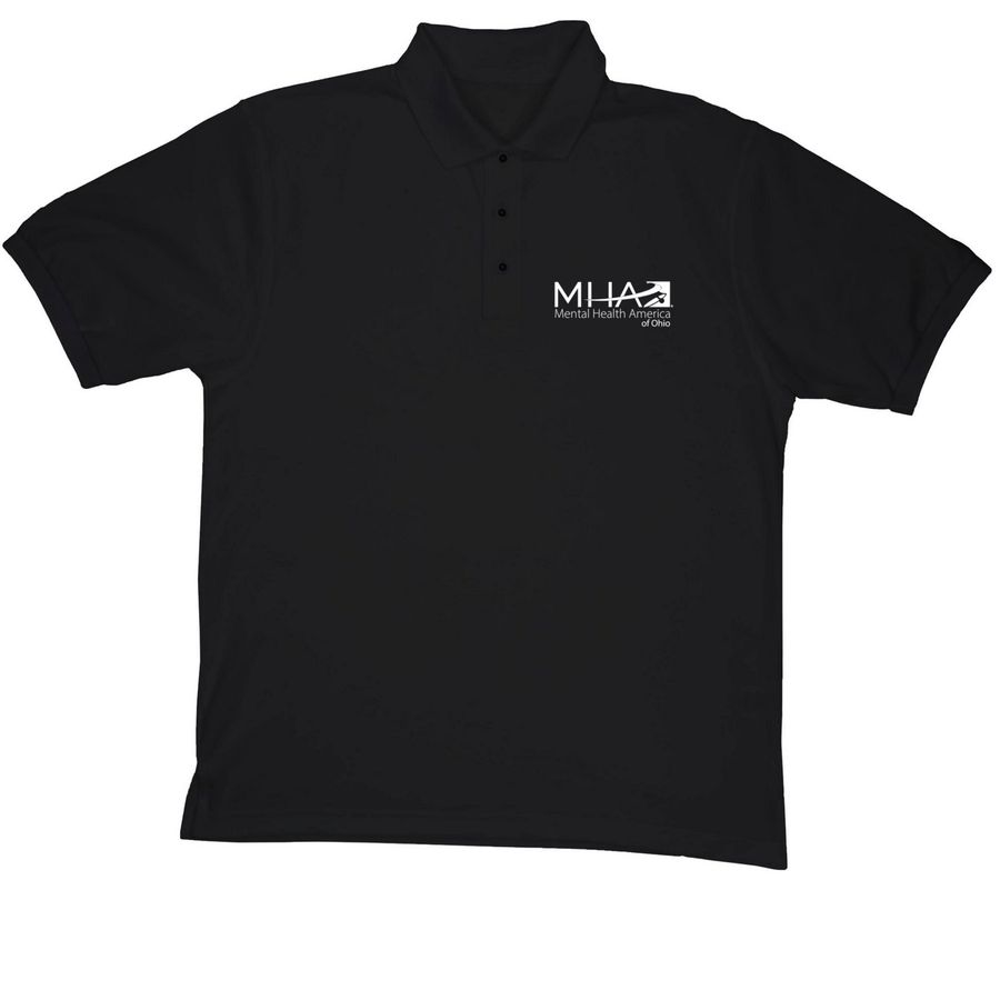 MHAOhio Apparel - Polo, a Black Embroidered Premium Polo