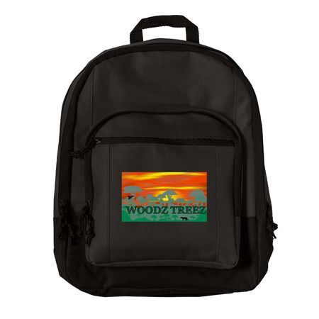 Woodz Treez Bookbag, a Black Everyday Backpack
