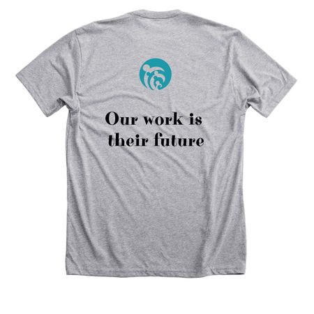 NCIMHA T-shirt 2025, a Athletic Heather Premium Unisex Tee (back-view)