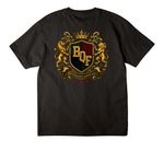 BQF:&nbsp; Brotherhood Above All Tee, a Black Unisex Heavyweight Tee (back-view)