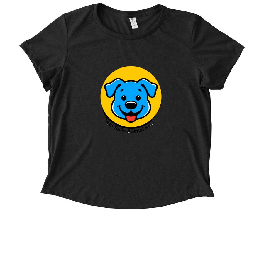 Casa Suli Animal Society, a Space Black Allmade Eco Triblend Women?s Scoop Neck Tee