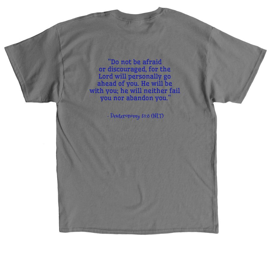 HLH Awareness - Faith, a Charcoal Classic Unisex Tee (back-view)