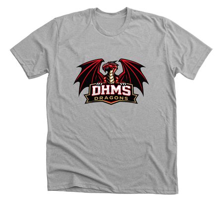 DHMS Spirit Wear, a Athletic Heather Premium Unisex Tee