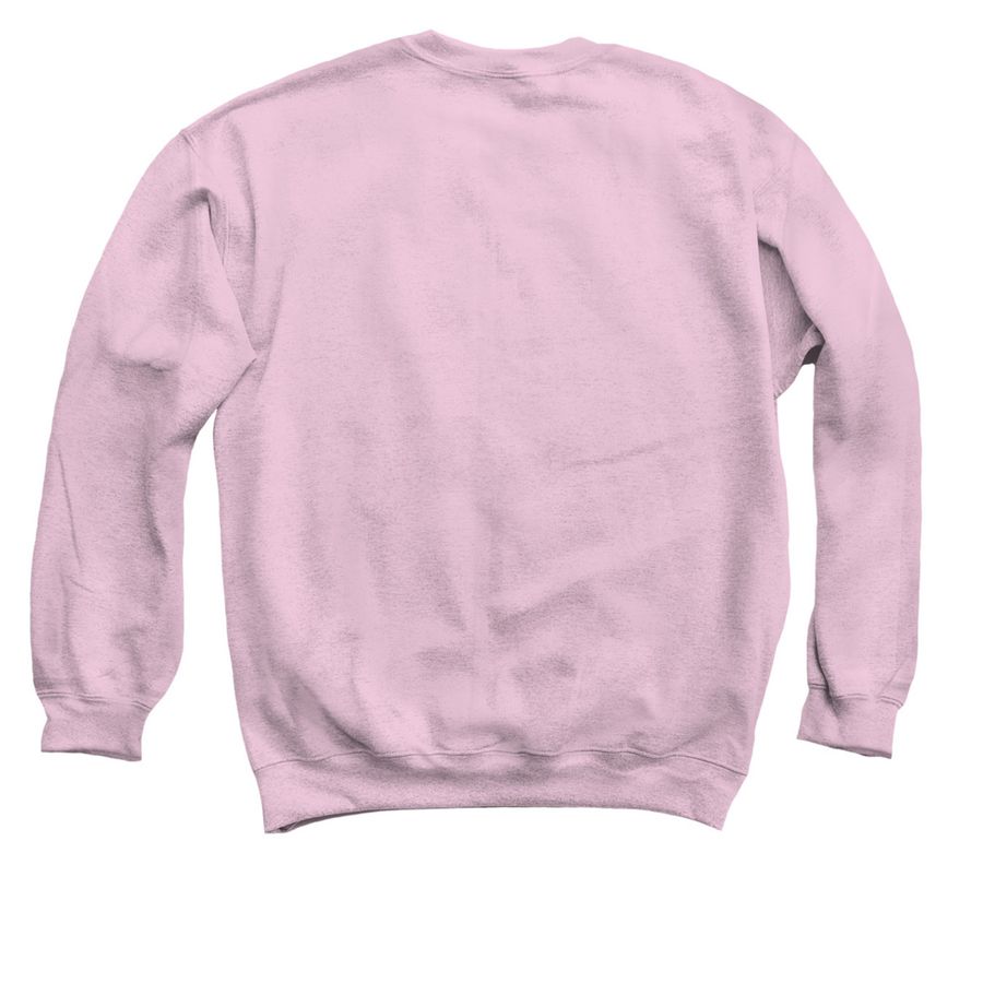 Polymath Sweatshirts, a Light Pink Crewneck Sweatshirt (back-view)