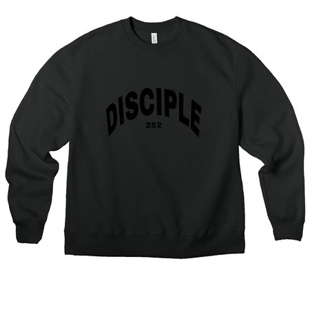 Vintage Black Disciple Crew, a Vintage Black Premium Heavyweight Crewneck Sweatshirt