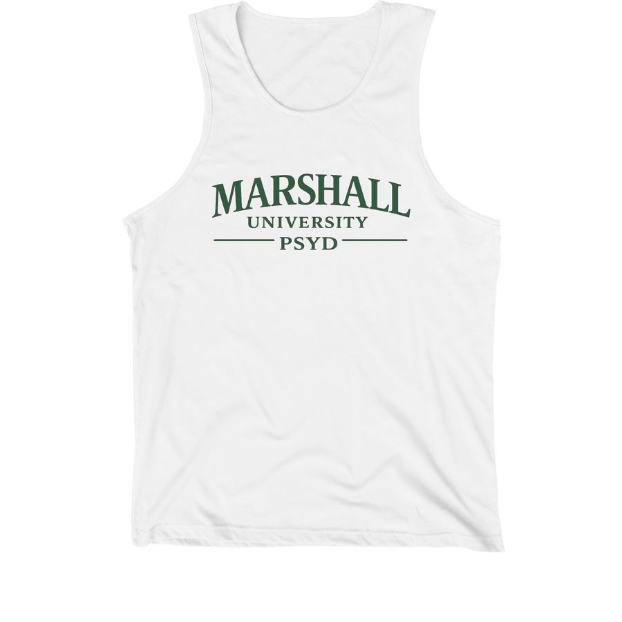 Minimal PsyD Tank, a White Premium Cotton Tank