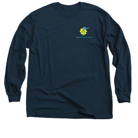 360 Long Sleeve T, a Navy Classic Long Sleeve Tee