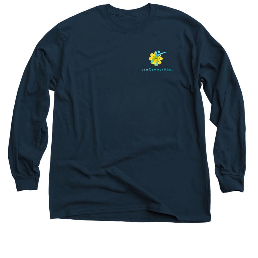 360 Long Sleeve T, a Navy Classic Long Sleeve Tee