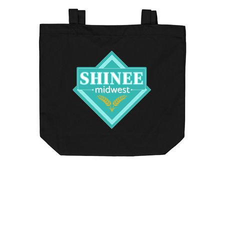 Logo Tote, a Black Organic Cotton Tote Bag