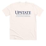 In the Business of Better Days, a Heather Natural Premium Unisex Tee (back-view)