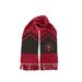 Law Merch Scarf (white lettering), a Deep Red/ Black Two-Tone Gameday Scarf