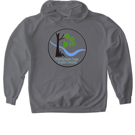 Sacramento Area Creeks Council, a Charcoal Gildan Softstyle Pullover Hoodie