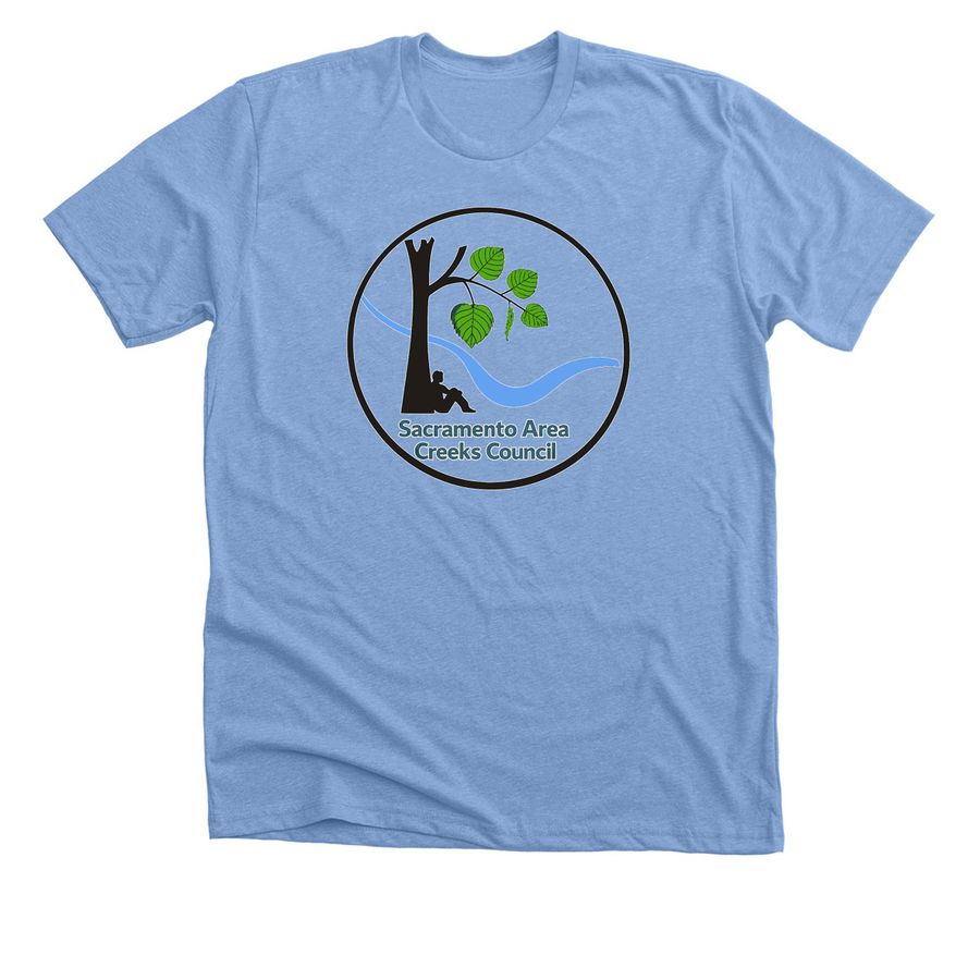 Sacramento Area Creeks Council, a Heather Carolina Blue Premium Unisex Tee