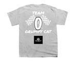 Shrug, a Sport Grey Youth Unisex Tee (back-view)