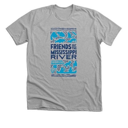 Our River Shirt, a Athletic Heather Premium Unisex Tee