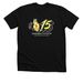 15 Year hero logo, a Solid Black Blend Premium Unisex Tee