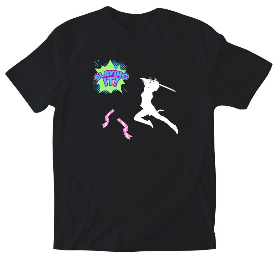 Ready for a battle, a Black Softstyle Cotton Tee