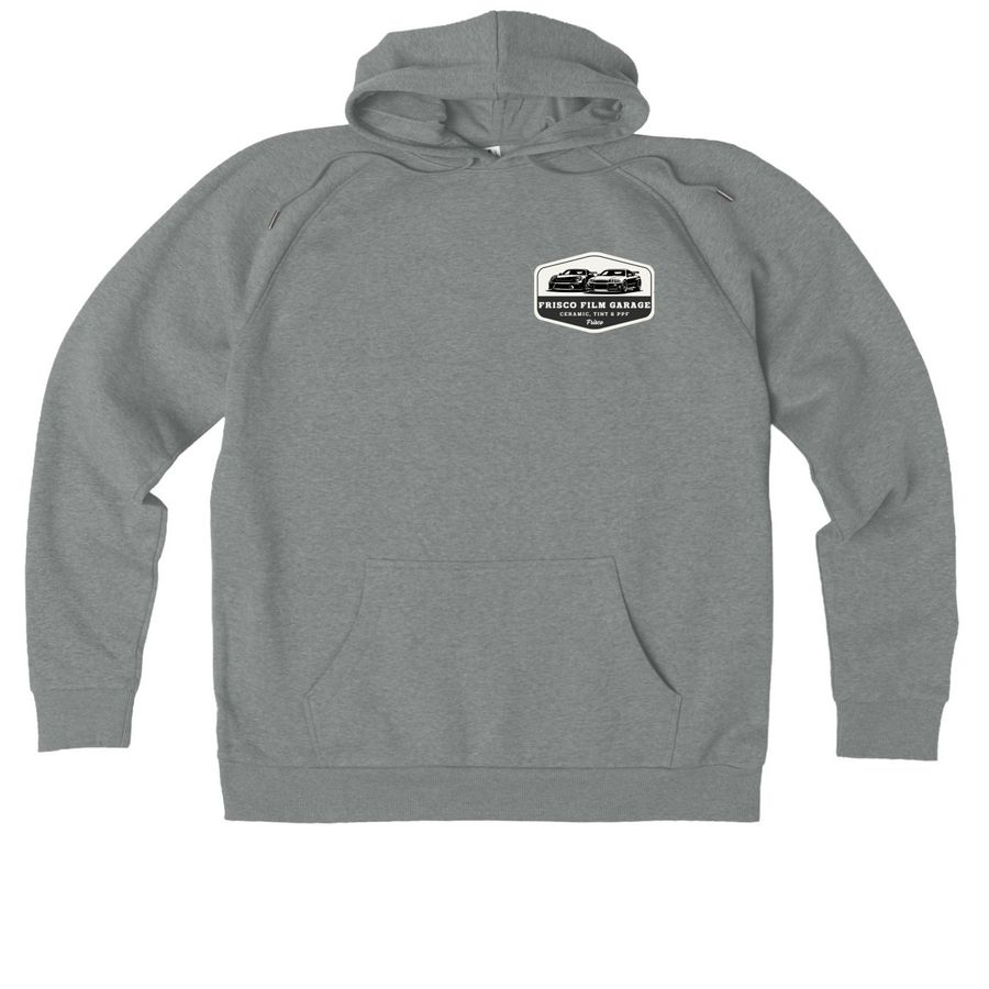 Frisco Film Garage Apparel, a Aluminum Grey Heather Allmade Organic CVC Pullover Hoodie