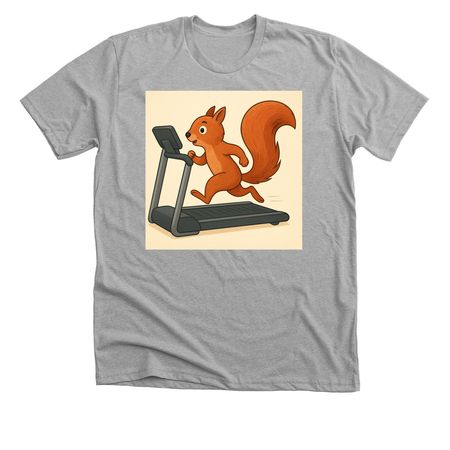 The Squirrel T-Shirt, a Athletic Heather Premium Unisex Tee