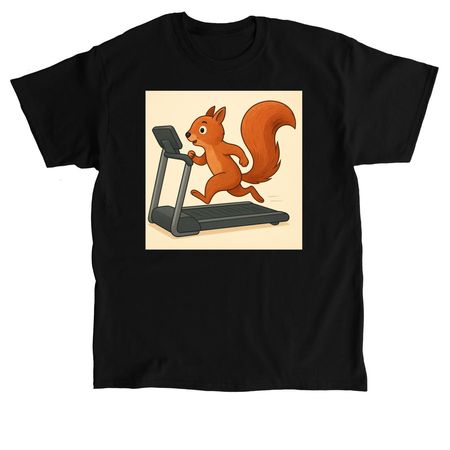 The Squirrel T-Shirt, a Black Classic Unisex Tee
