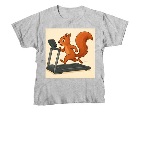 The Squirrel T-Shirt, a Sport Grey Youth Unisex Tee