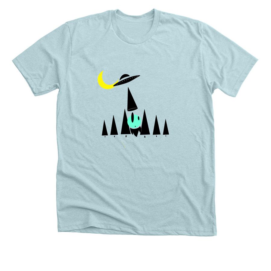 Abducted, a Heather Ice Blue Premium Unisex Tee