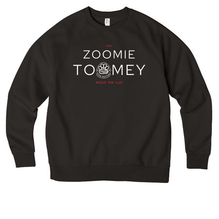 The BLACK PAW Collection, a Deep Black Allmade Organic CVC Crewneck Sweatshirt