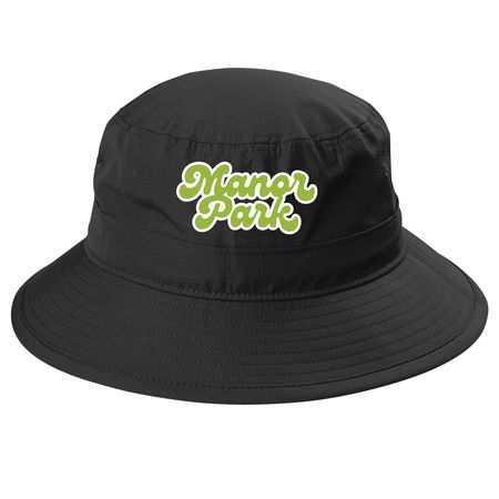 Hats, a Black Printed UV Bucket Hat