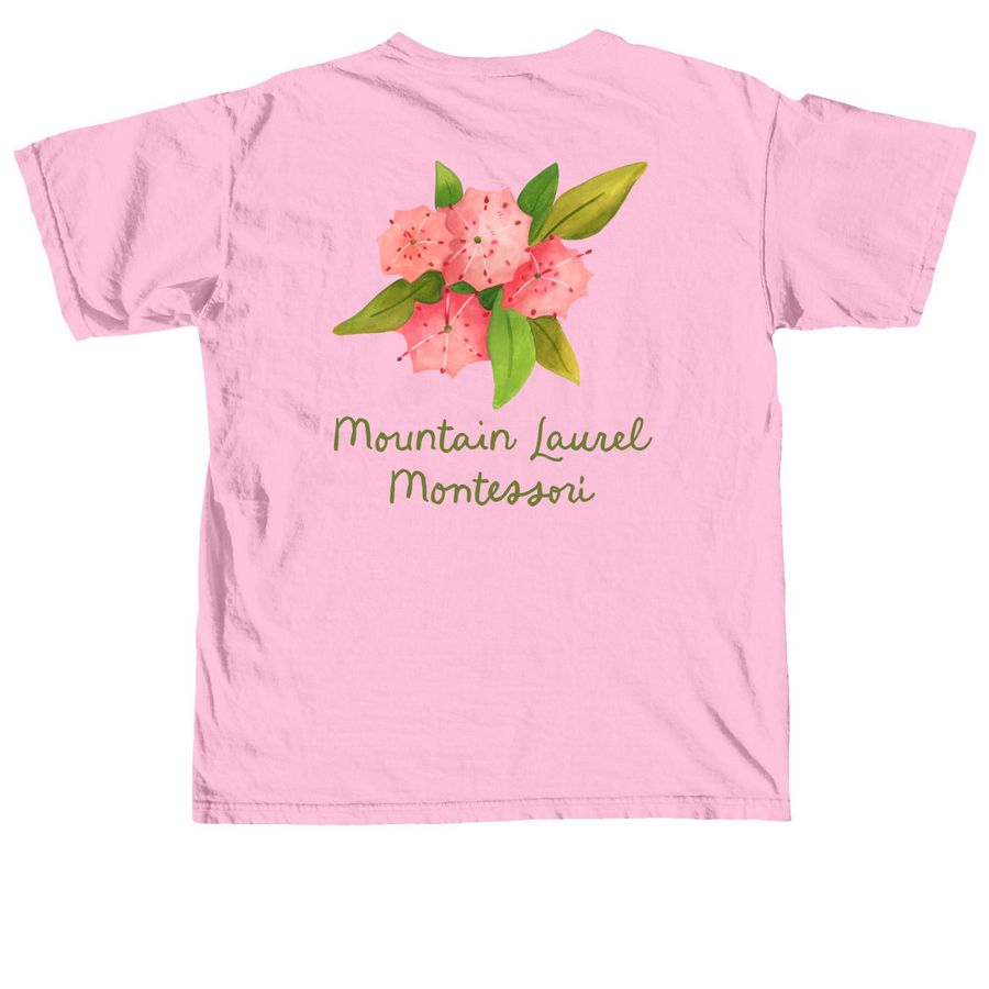 Outside, every day, a Blossom Comfort Colors Unisex Tee (back-view)