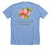 Outside, every day, a Heather Carolina Blue Premium Unisex Tee (back-view)
