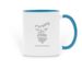Even as Jesus loves me!, a Light Blue Two-Tone Ceramic Mug