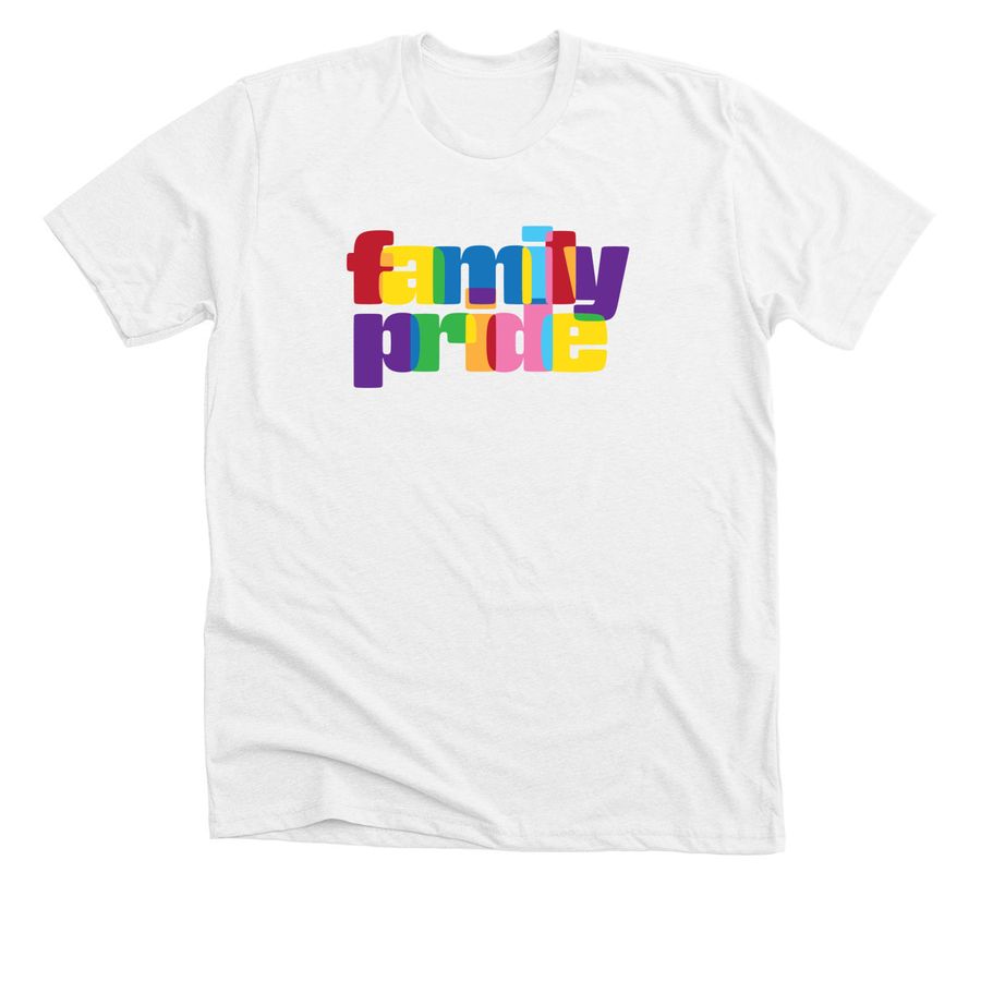 Family Pride, a Solid White Blend Premium Unisex Tee