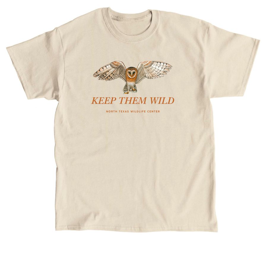 Keep them Wild Owl Edition, a Sand Classic Unisex Tee