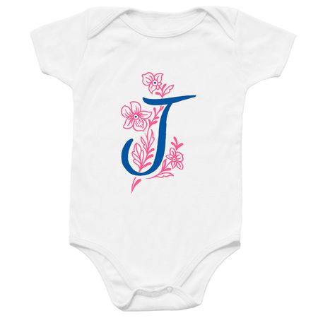 Jackson Flower Walk - Baby Onesie, a White Infant Onesie