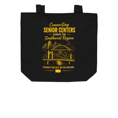 Southwest Region, a Black Organic Cotton Tote Bag