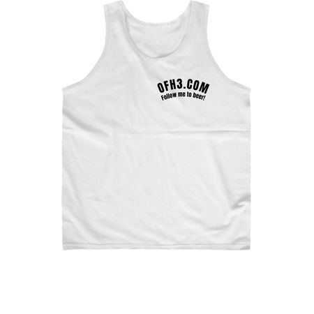 OFH3 Logo On Back, a White Classic Unisex Tank Top