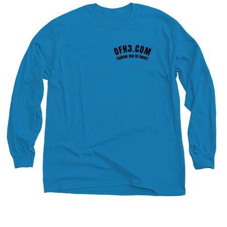 OFH3 Logo On Back, a Sapphire Classic Long Sleeve Tee