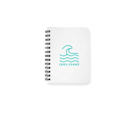 Chill Flows Journal, a White Spiral Notebook