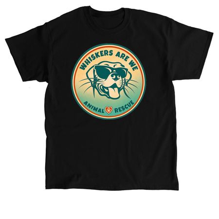 Whiskers Are We Animal Rescue, a Black Classic Unisex Tee